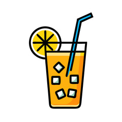 Obraz premium Refreshing Iced Lemon Iced Tea