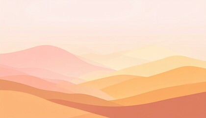 Obraz premium Serene sunrise over rolling hills nature landscape digital artwork tranquil environment aerial view abstract concept