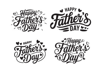 Happy Father’s Day typography design