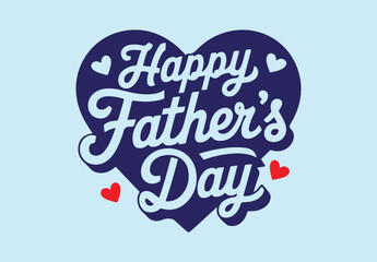 Happy Father’s Day typography design