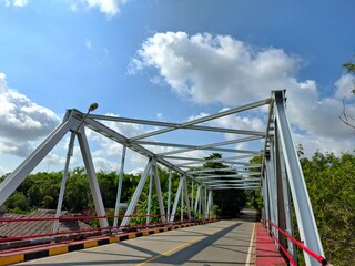 Fototapeta premium Strong, Beautiful and unique steel, for bridge supports