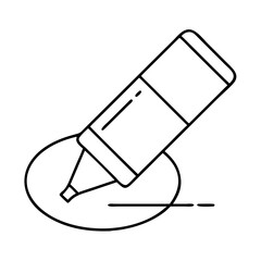 marker icon, marker line art - simple line art of marker, perfect for marker logos and icons