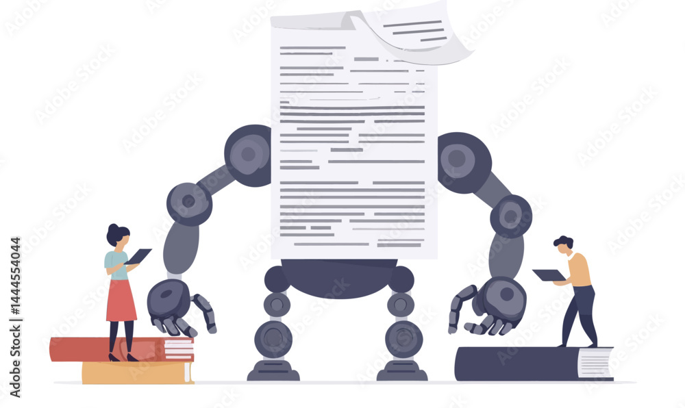 Poster ai-driven automated storytelling and blog post generation with minimalist design