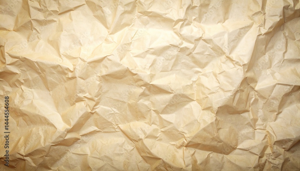 Poster crumpled paper textures studio setting image background neutral tones close-up view creative design 