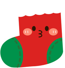 Cute Christmas Stocking - Kiss