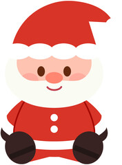 Cute Christmas Santa - Sitting