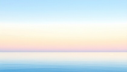 Obraz premium Tranquil sunset reflection serene ocean landscape photography calm waters wide angle view serenity and peace