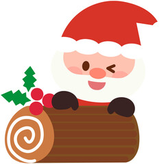Cute Santa Claus - Christmas Cake