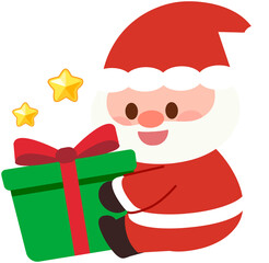Cute Christmas Santa Claus - Gift Box