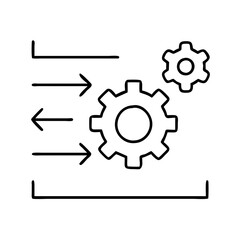 options icon, options line art - simple line art of options, perfect for options logos and icons
