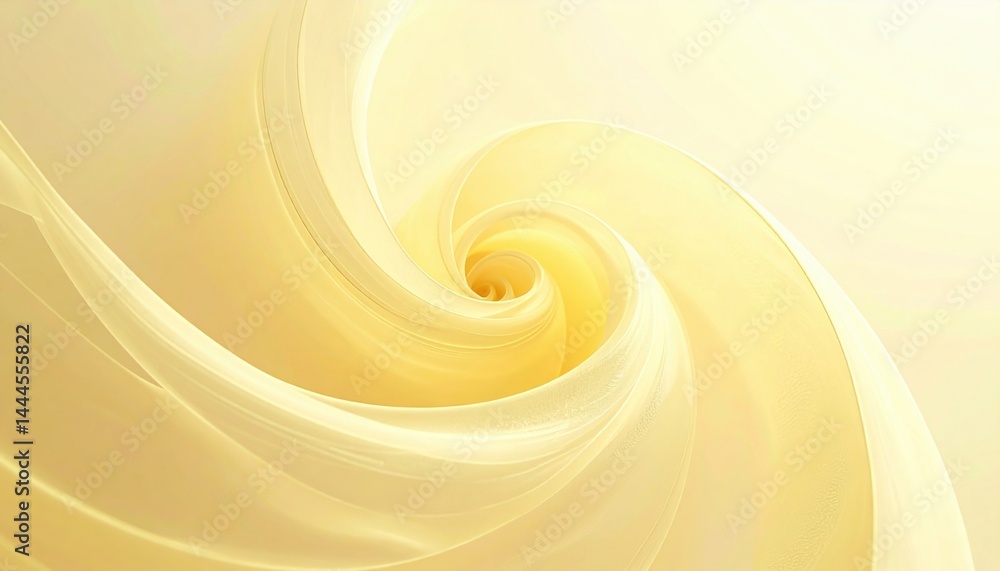 Poster spinning patterns of creamy swirls abstract background digital art soft colors close-up fluid motion