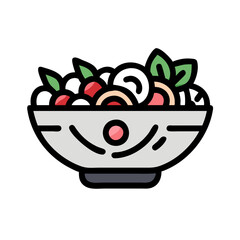  Fresh Greek Salad in a Bowl