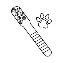 pet nail file icon, pet nail file line art - simple line art of pet nail file, perfect for pet nail file logos and icons