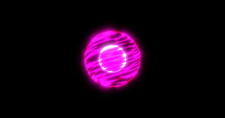 Cartoon Anime Style Pink Energy or Magic