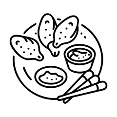  Savory Grilled Wings with Spicy Dip
