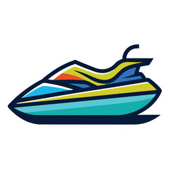 Naklejka premium Jet ski icon isolated on white background