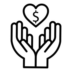 Outline Charity Icon