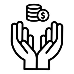 Outline Charity Icon