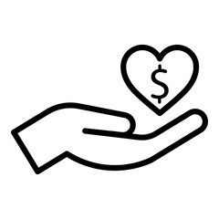 Outline Charity Icon