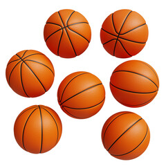 3D Rendering of Basketball Balls