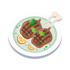  Savory Grilled Lamb with Garlic Mint Glaze