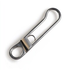 Stout safety pin isolated on a white background,