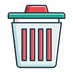 Junk icon isolated on white background