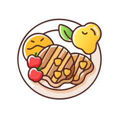  Succulent Grilled Chops with Apple Sauce