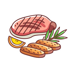  Illustration of Pork Tenderloin with Rosemary