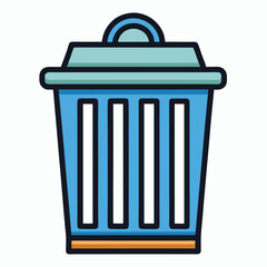 Junk icon isolated on white background