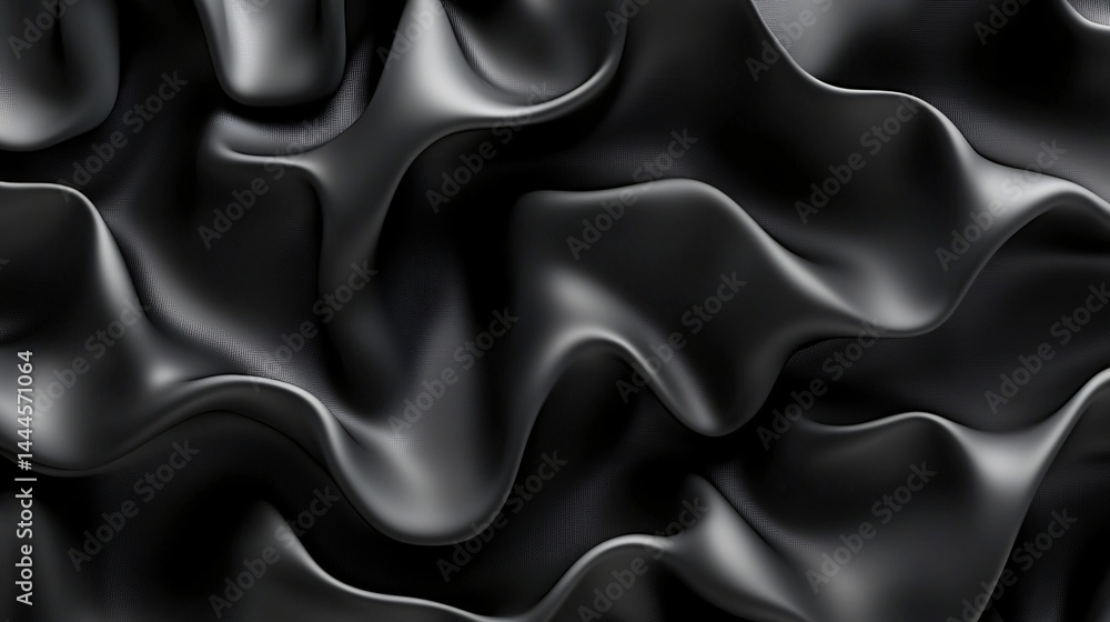 Poster striking black and white background featuring translucent overlays and moody shadow play creating a 