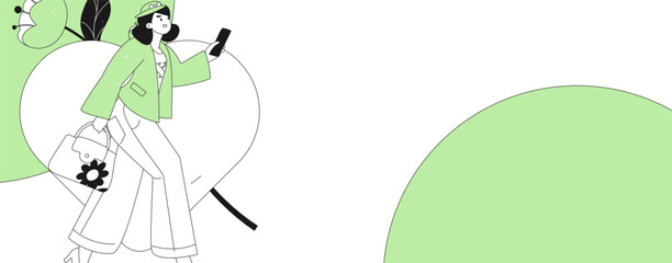 Happy Valentine's Day flat character vector concept business hand drawn illustration
