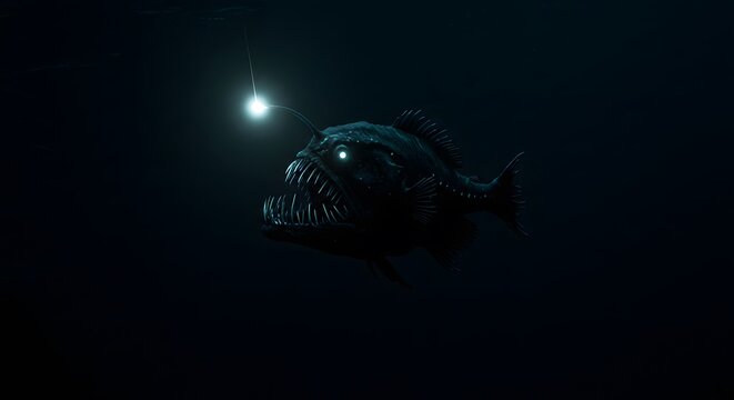 Deep Sea Anglerfish: A Bioluminescent Predator in the Abyssal Depths