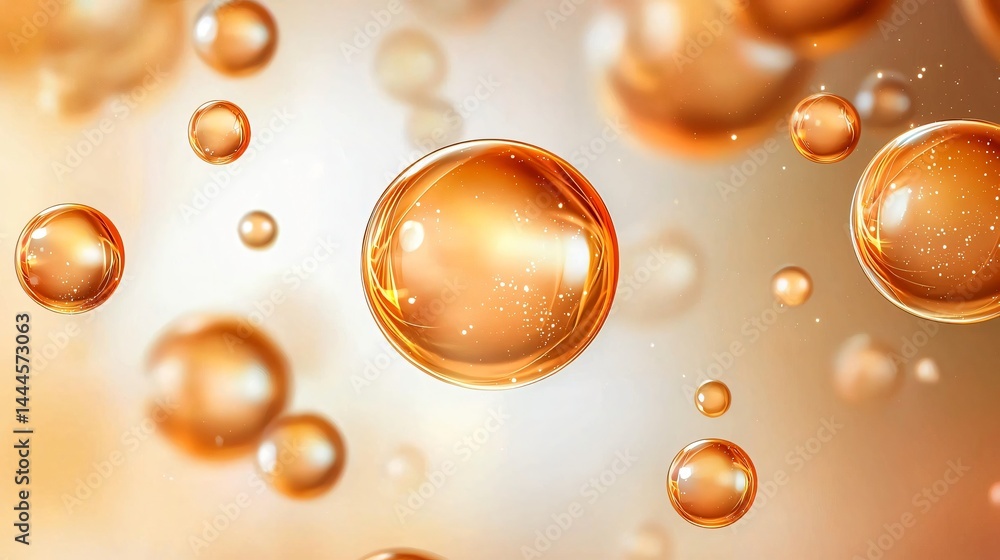 Poster a playful bunch of bubbles floating gracefully in the air creating a joyful and lighthearted atmosph