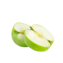 green apple isolated on white