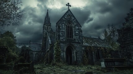 Gothic church structure illustration