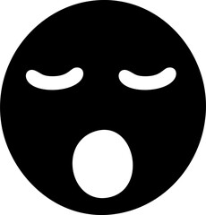 Tired Emoji Face Icon Showing Exhaustion