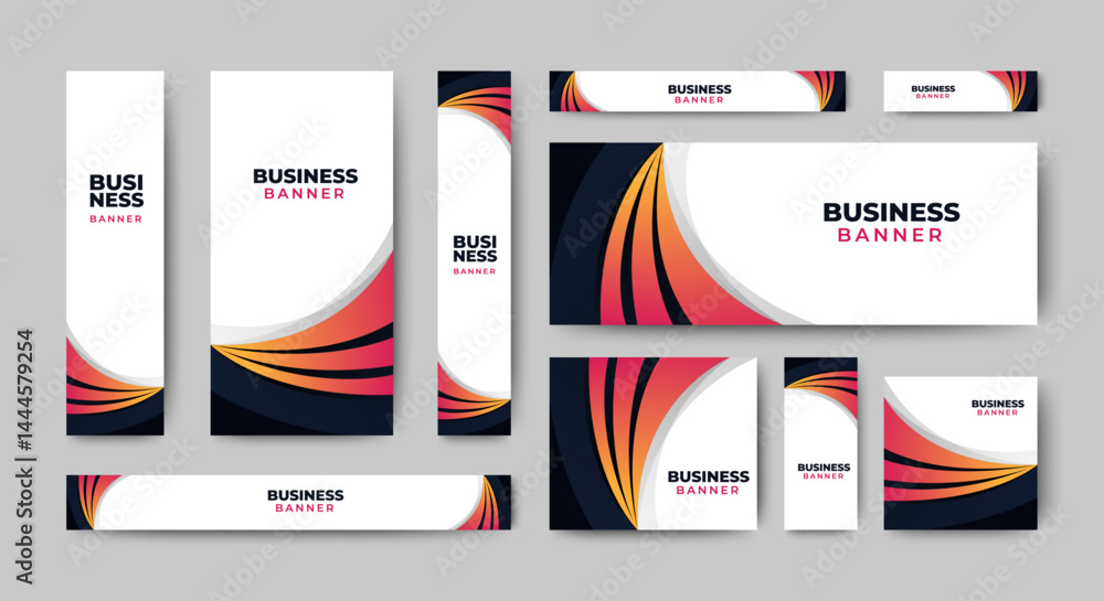 Aufkleber modern blank abstract design banner template. vector abstract design banner web template.