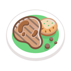  Delicious Grilled Steak with Mushroom Sauce