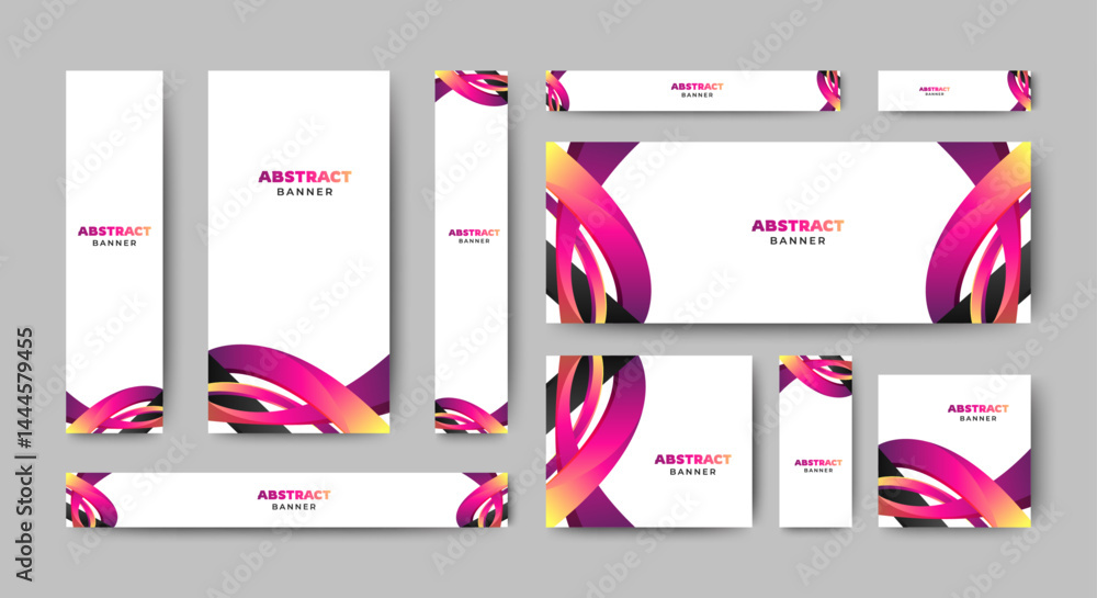 Wall mural modern blank abstract design banner template. vector abstract design banner web template.