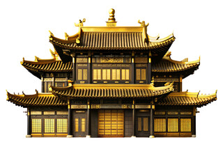 Obraz premium Golden Chinese Temple Architecture