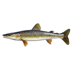 Fototapeta premium Freshwater fish swims gracefully in clear water