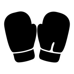 A Pair of Black Boxing Gloves Ready for a Fight