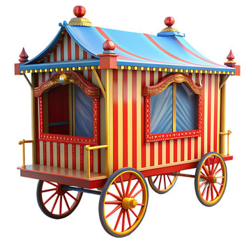 Vintage Circus Wagon, Fair Cart