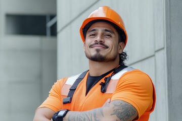 Construction worker portrait