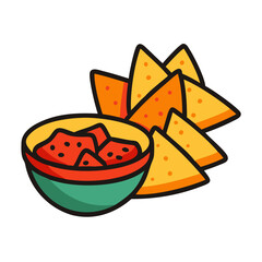  Tasty Nacho Chips with Salsa