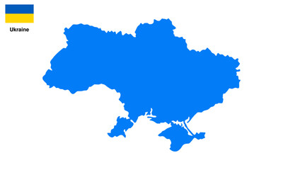 Ukraine map vector isolated on transparent background