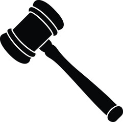 Gavel Silhouette vector illustration