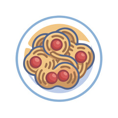 Savory Plate of Spaghetti with Meatballs