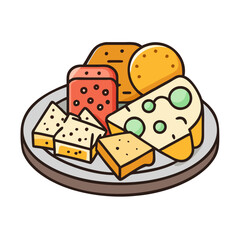  Savory Platter of Assorted Cheeses